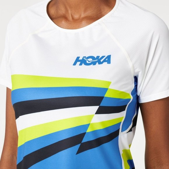 Womens HOKA One Elite Race Short Sleeve Run Top Aggies Run Club Colorway Kit NWT - Picture 5 of 6